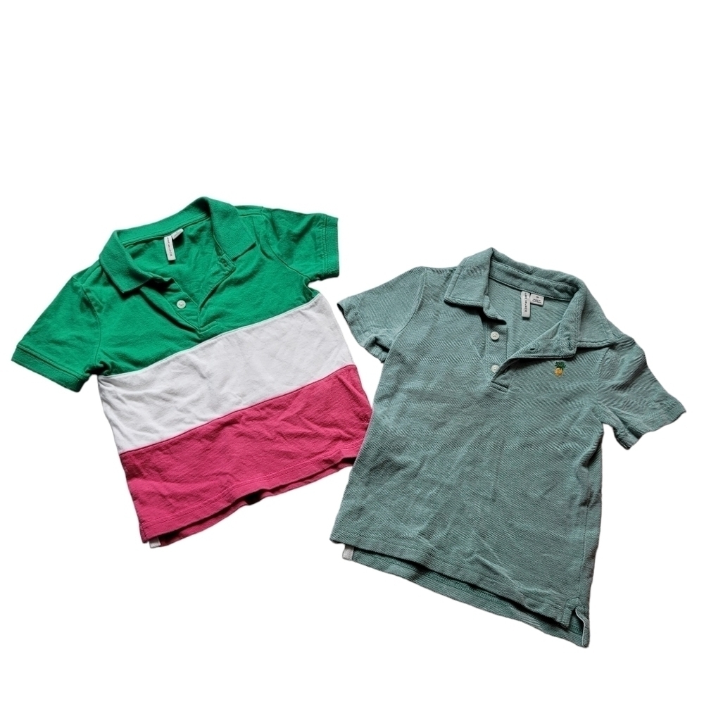 Janie and Jack 2T Short Sleeve Polo Shirts - 2 Pack